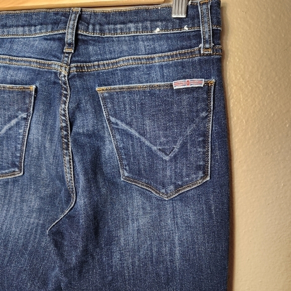 Hudson Womens Dark Wash High Rise Blair Super Skinny Raw Hem Jeans-Size 27 - Picture 8 of 10